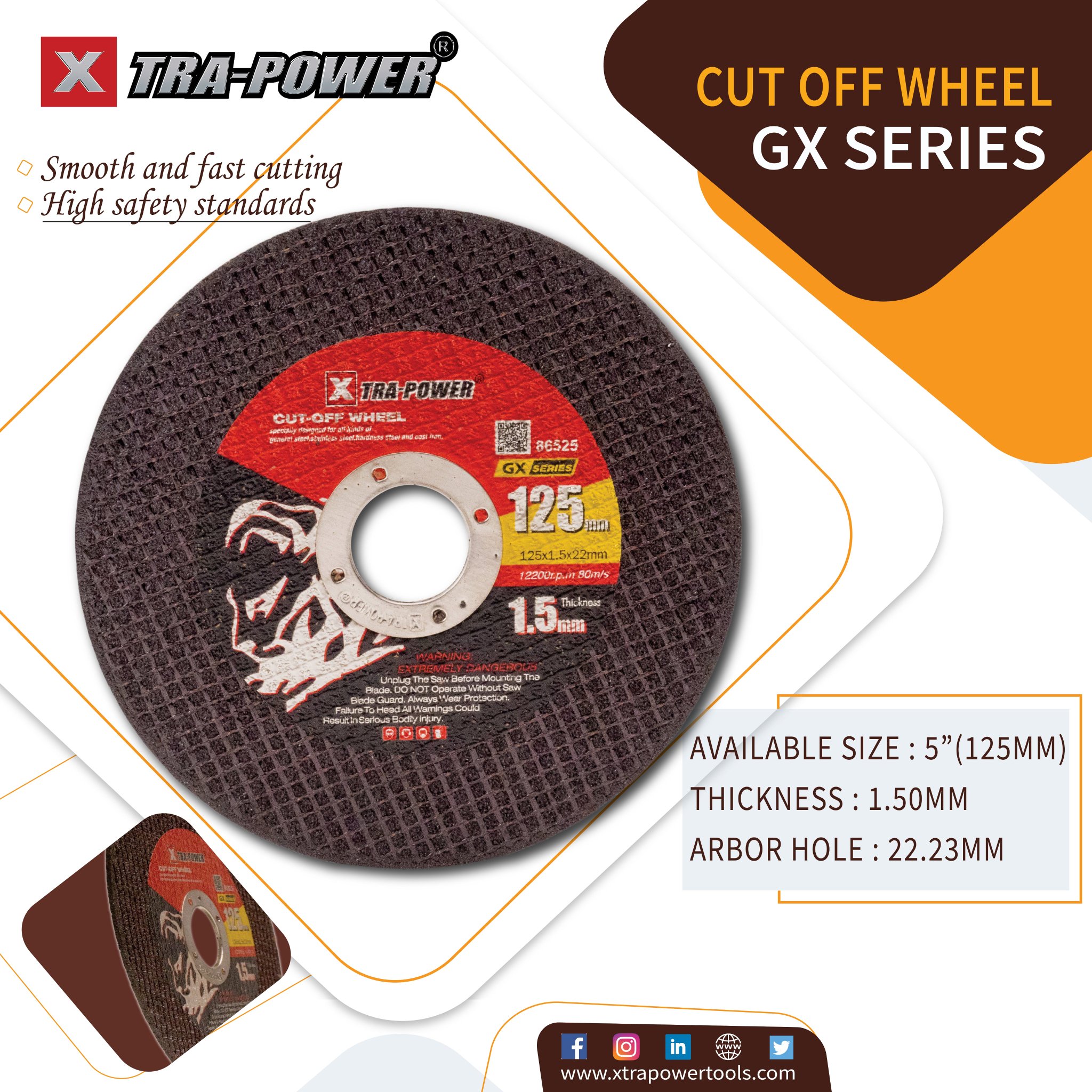 Xtra Power Tools on Twitter "CutOff Wheel GX Series specifications