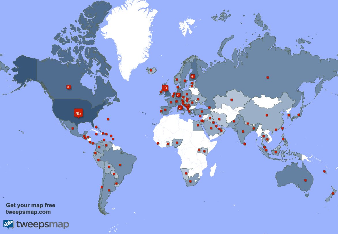I have 3 new followers from Mexico 🇲🇽, and more last week. See tweepsmap.com/!hannuofficial
