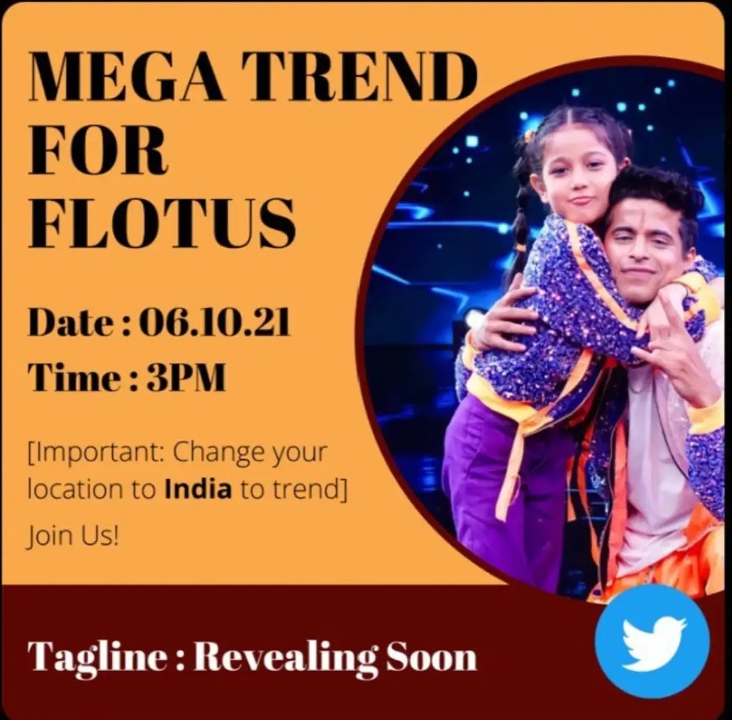 Ahneet_'s tweet photo. Mega Trend Alert 🎉

Rules are mentioned below in the poster
Tagline we'll be revealing by 2:00 p.m. 
Get ready and please guys participate this is the last time we are doing something for our Flotus 🙏🤞🏻❤️

#VoteforFlorina #VoteForFlotus #FLOTUS #florinagogoi #flotusforthewin https://t.co/FfCrn4xyBb