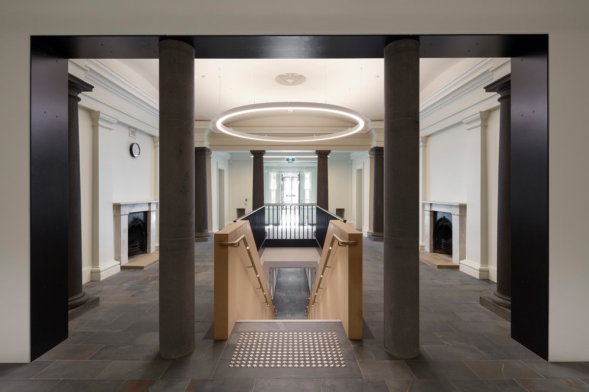 SacredSpaces31's tweet photo. Victoria Member Annexe is a $40 million dollar civic bldg set in Melbourne’s most prominent CBD site &amp; yet designed to be virtually invisible to the public realm, garnering several shortlisting's across categories from the VIC Chapter Australian Architecture Awards! ON @ 6pm📺C31 https://t.co/cdjRMvJBHY