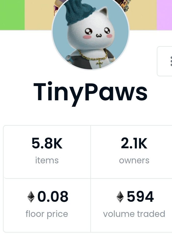 RealmissNFT's tweet photo. These cute kittens from @tinypawsnft sold out in less than a minute, and the sales volume in the first 24 hours was almost 600 eth 👀

Probably nothing...💜

#NFTs https://t.co/IREZjCV79K