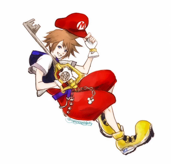 #スマブラSP 
「おまたせ!」

ソラ参戦おめでとう!! 