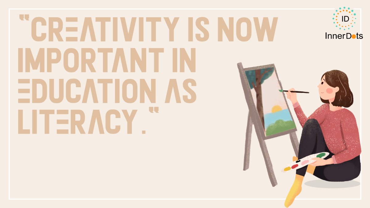 InnerDots_'s tweet photo. As weβre growing as a society, weβre realizing how creativity is and should be an important part of soul-enriching educational models.
#StayCreative #wednesday #wednesdayvibes #innerdotsapp #innerdots #WednesdayWisdom #creativity #creative https://t.co/d3nR6i2hyT