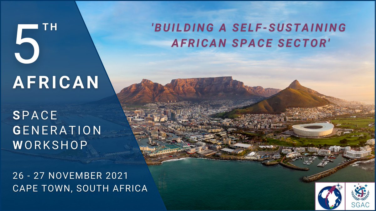 Last day to register for the 5th African Space Generation Workshop (#5thAFSGW). Deadline to apply is the 6th of October. Don't miss out! spacegeneration.org/5th-af-sgw21-h…