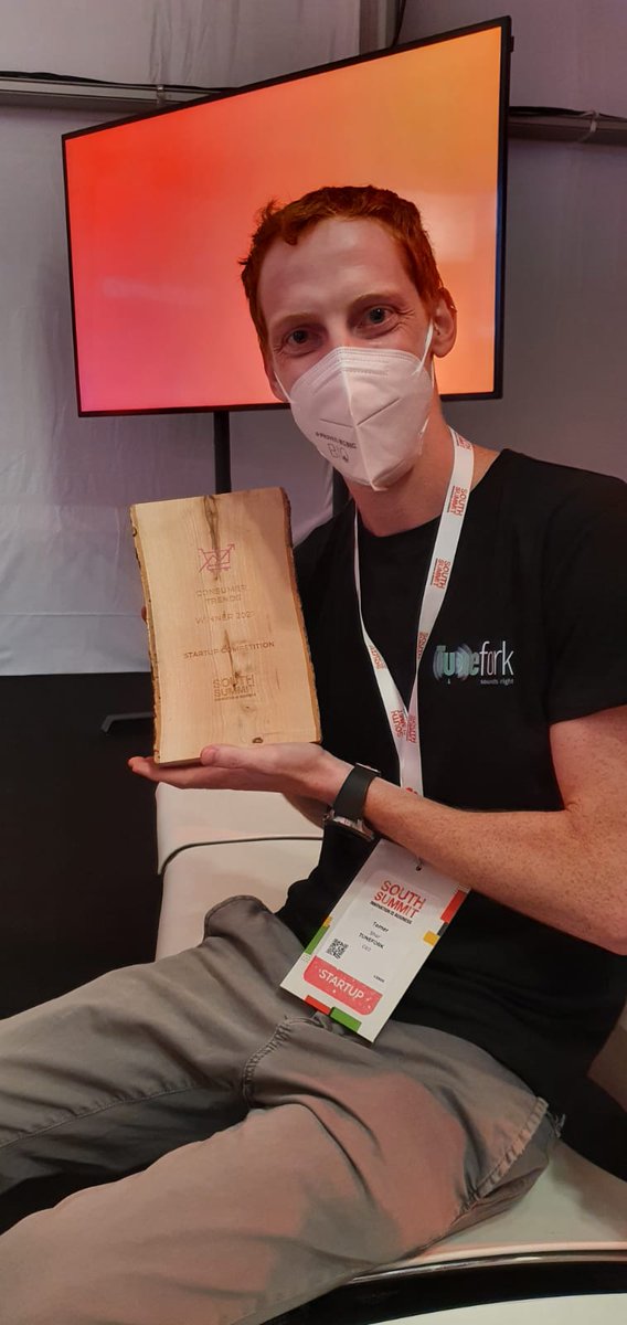 Tuneforksound's tweet photo. Personalized Audio is being heard in Madrid.  @Tunefork’s CEO @TomerShor is there for #southsummit21 and is coming home with the first place trophy in the Consumer Trends track.  Wish us luck as Tomer presents at tomorrow’s Grand Final. https://t.co/okxv2gE34c