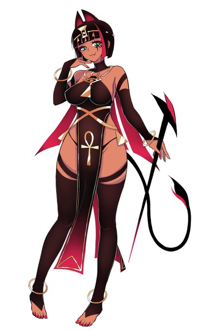 エロRPG次回作主人公のキャラデザ固まって来たので、そろそろ記事にしたいですね。 褐色ドS女王様みたいなイメージです。 