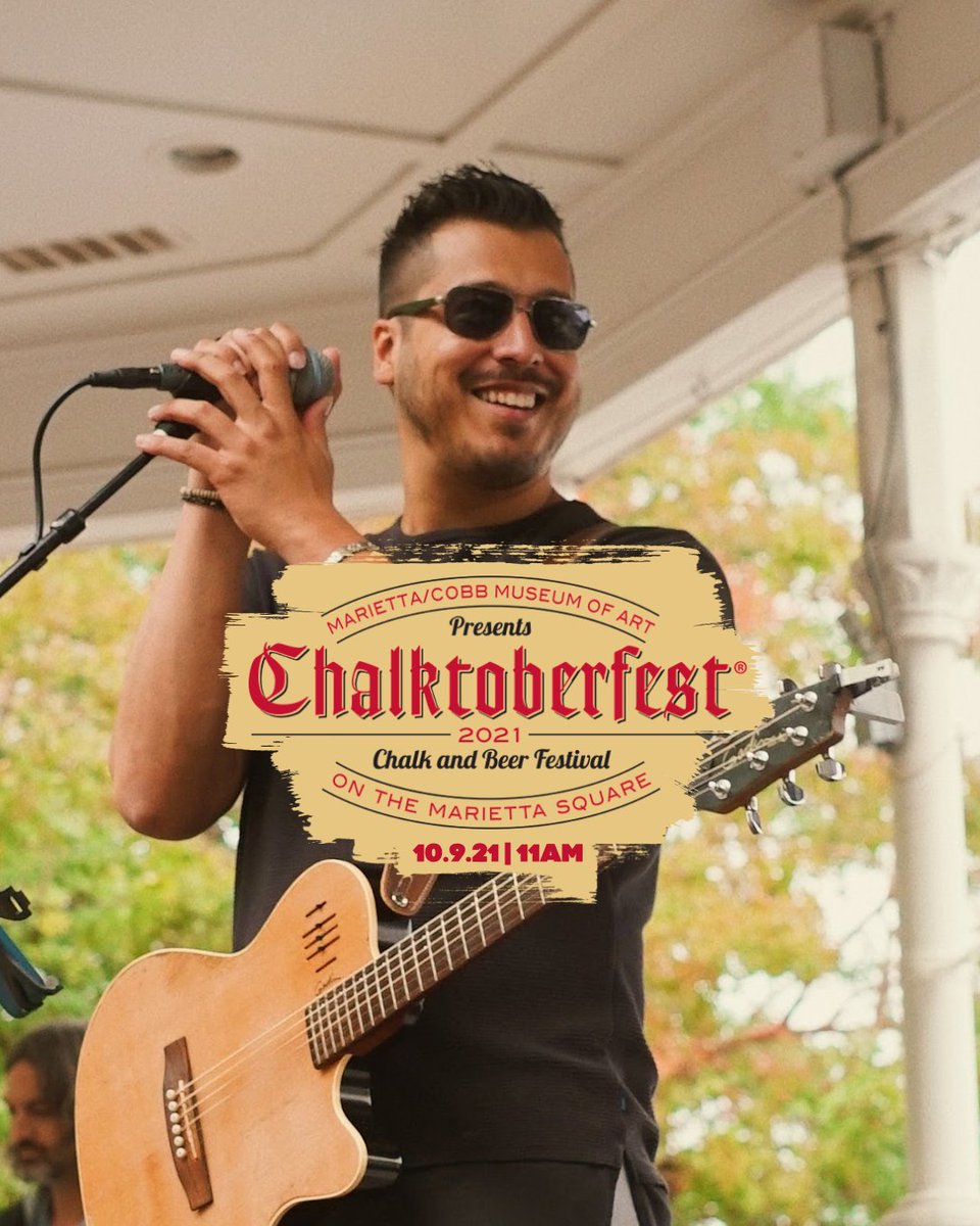 Always a fun weekend in #Georgia! The annual <a href="/chalktoberfest/">Chalktoberfest</a> on the #MariettaSquare. Come see us rock out this Saturday OCT 9th 11AM <a href="/DtownMarietta/">Marietta Square</a>🍂🎙