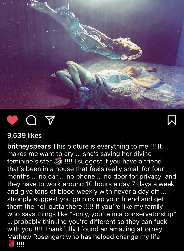 karinachenery's tweet photo. I'm crying π #Repost via Instagram #BritneySpears #FreeBritney #BritneyNight #BritneyVsSpears #Trending #wednesdaythought #viral #JamieLynnSpears β¨ please follow @karinachenery @britneyspears β¨β¨πππππ https://t.co/l7d1O2xcOD