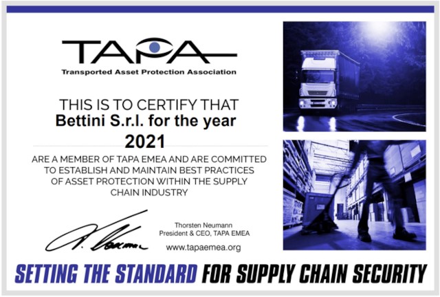 SecSolution's tweet image. Bettini diventa membro TAPA
#Bettini #TAPATransportedAssetProtectionAssociation #SecurityServiceProvider
zpr.io/KeYppFXGCHNR