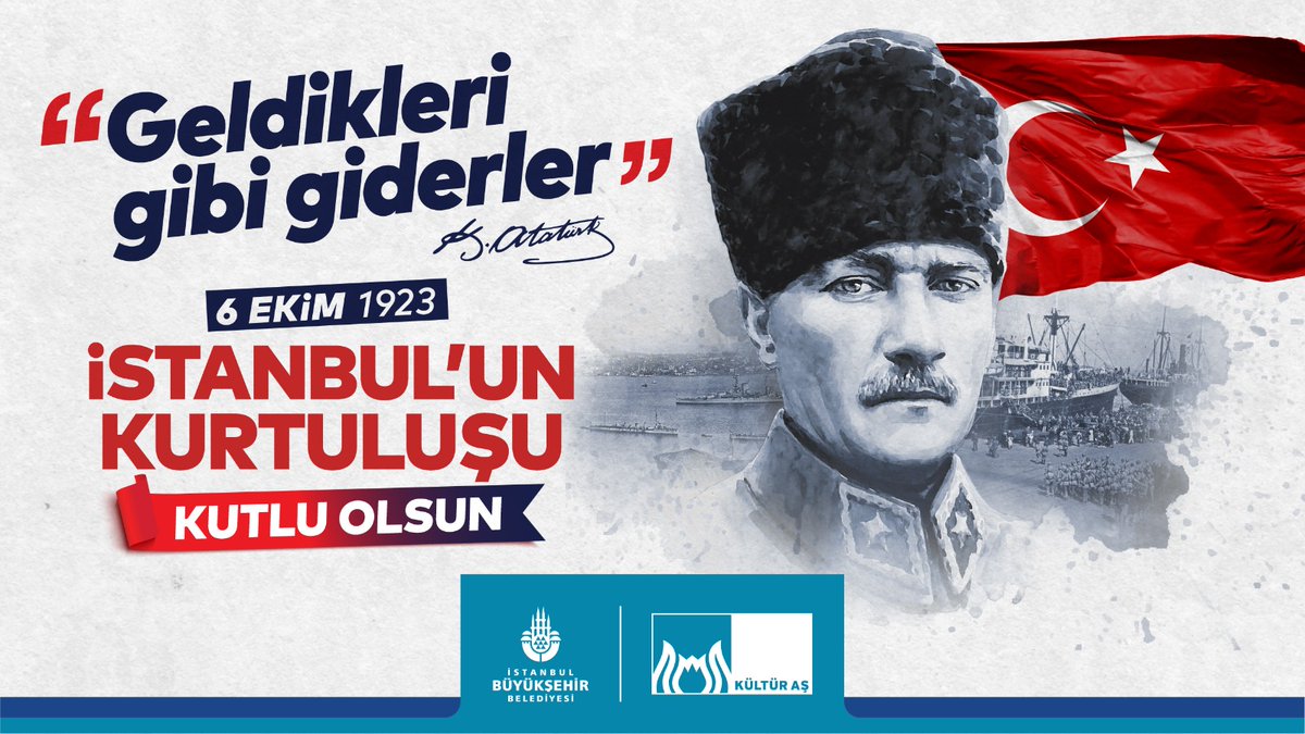 Başta Mustafa Kemal Atatürk olmak üzere İstanbul’u düşman işgalinden kurtaran tüm istiklâl kahramanlarını, şehit ve gazilerimizi rahmet ve minnetle anıyoruz.
