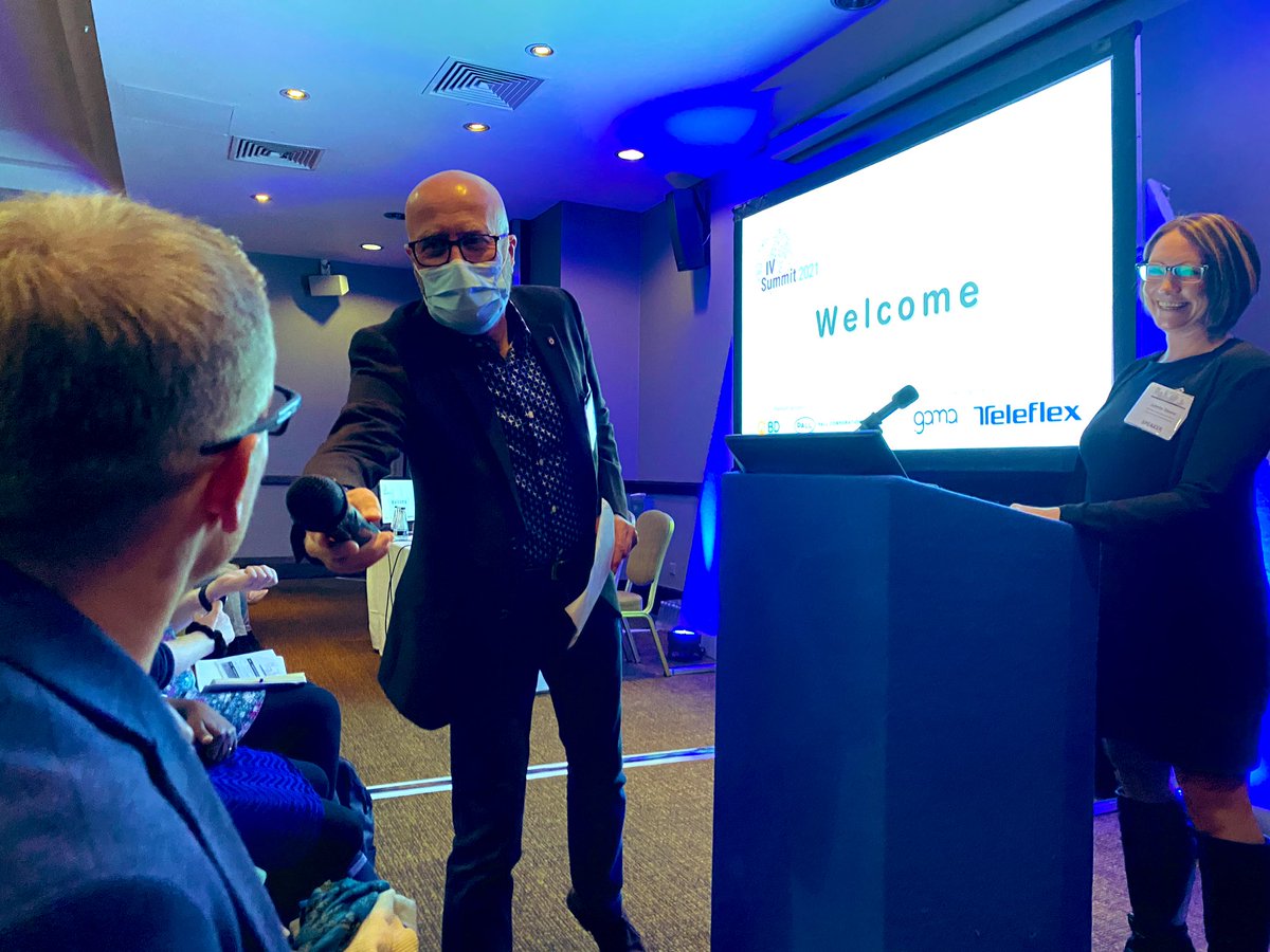 SarahP2k's tweet photo. Superb presentations with a vibrant & engaged delegation @ivteam #IVSummit.
Fab mixture of on the ground life, line and Β£ saving initiatives. Good to meet the sponsors with their products. What a treat to be there and share @VeinTrainUK experience of #online and #international https://t.co/TjKzlinOfR