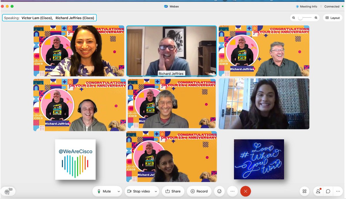 VarshaKanwar's tweet image. “The team that celebrates together; grows stronger together.” Richard Jeffries #Kudos You play a crucial role in our success and #MakingAnImpact. 👏🏽. Congratulations on your 23rd #Ciscoversary 🎉🎊. We are lucky to have you on the team.#WeAreCisco