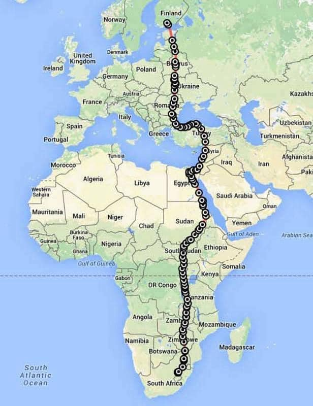 sheryhydri's tweet photo. A female falcon flew from South Africa to Finland. 

In just 42 days, she covered over 10,000 km at an average of more than 230 km every single day!

Turned right at the source of the Nile, then returned to the same longitudinal line she started on.

https://t.co/xtZ161oaEY https://t.co/q4hYjomumJ