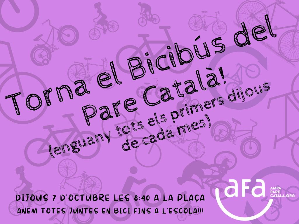 valenciaenbici's tweet photo. Les famílies del CEIP #PareCatalà s’organitzen per anar en bicicleta a l’escola.

Amb el bicibús es pretén que els xiquets i xiquetes que facen el trajecte cap a l’escola augmenten la percepció de seguretat i milloren l’autonomia.

#BiciBus #EnBiciALEscola #València #Bicicleta https://t.co/onPvdqTYBK