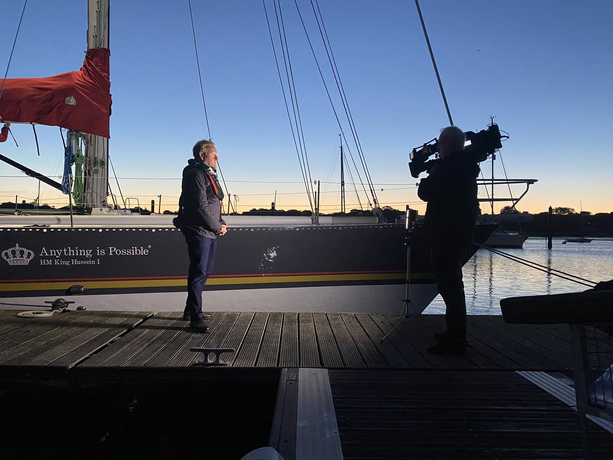 ukcameraman's tweet photo. Thanks to @SFYCrew for a lovely shot of me and @JohnMag20 hard at work, live into @BBCBreakfast this morning. https://t.co/f8SwlsHW5f