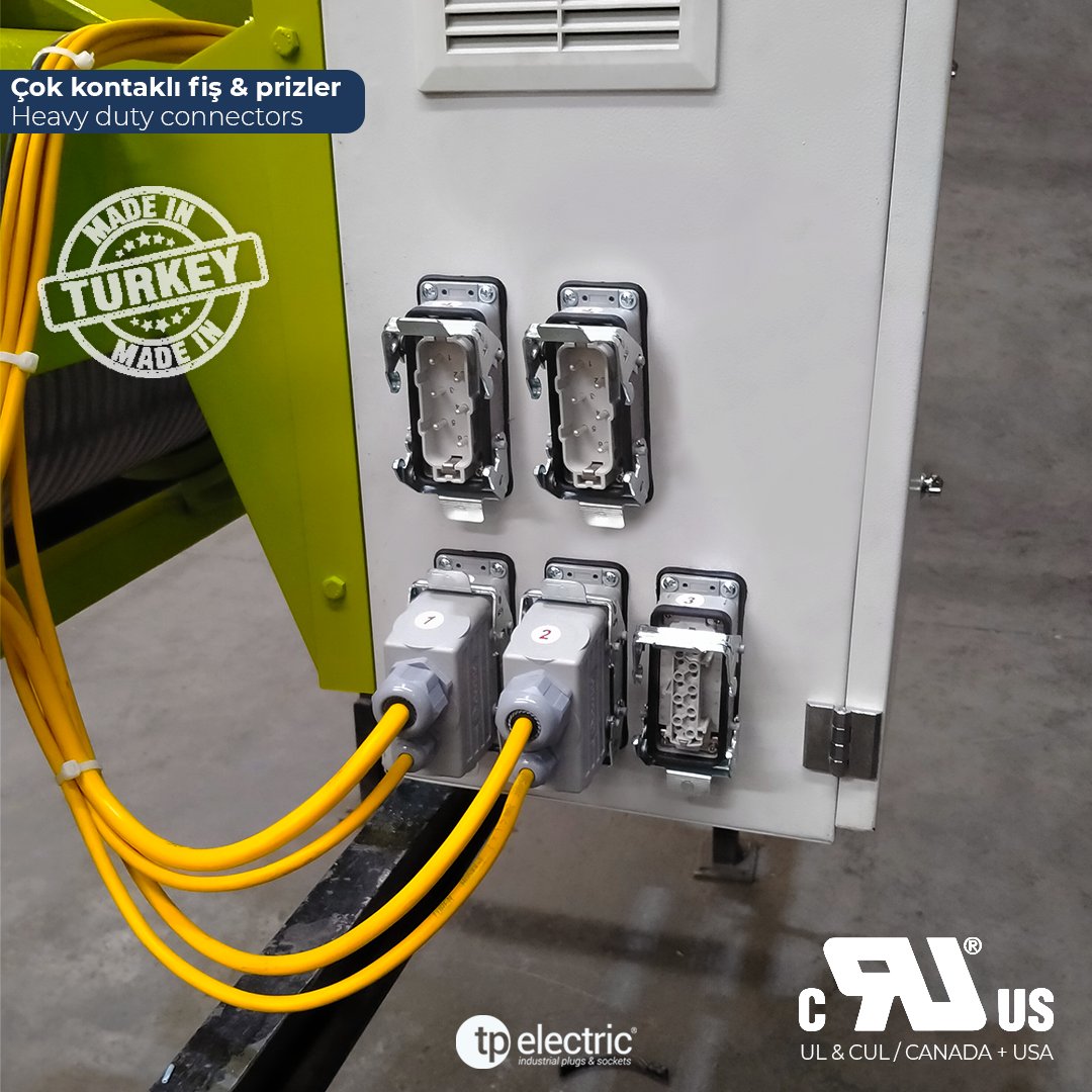 tpelectric's tweet image. Makine endüstrisinin güvenilir gücü, çok kontaklı fiş prizler.
Reliable power of machinery industry, heavy duty connectors.
.
#çokkontaklı #heavydutyconnector #heavydutyconnectors #elektrikmalzemeleri #electric #makinemühendisliği #makine