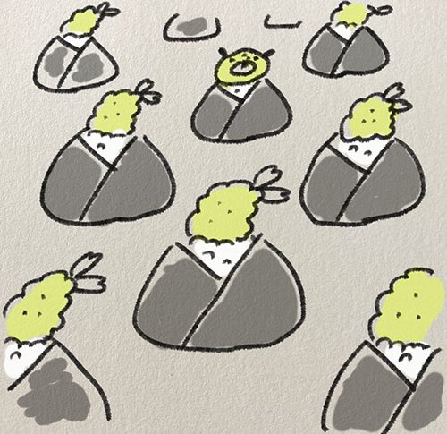 天むすイラストのtwitterイラスト検索結果