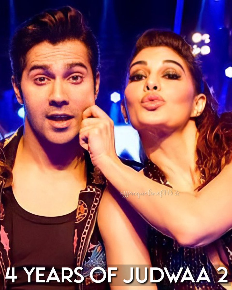 Its been 4 years since one of my most favourite movies releasedd. I just love this movie and especially Jacqueline’s role as Alishka, it is forever one of my most fav character done by her💖 #4yearsofjudwaa2 #fouryearsofjudwaa2 #judwaa2