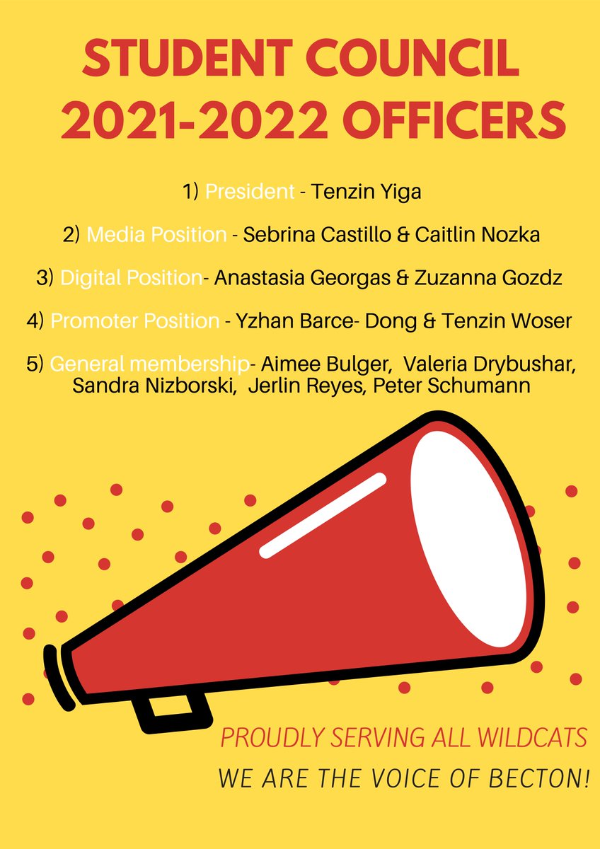 The results are in! A BIG thank you to all students who participated in today's elections and CONGRATS to all officers! #studentcouncil #leadership #character #yourvoicematters #yourvoicecounts