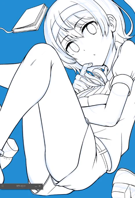 これが線画の第一段階ー 
