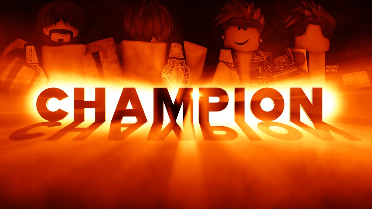 AZE_RBLX's tweet photo. When the smoke clears, who will be left standing tall?

The blood, sweat and tears you put in lead to you being called: champion. https://t.co/ccCKmZAPWg