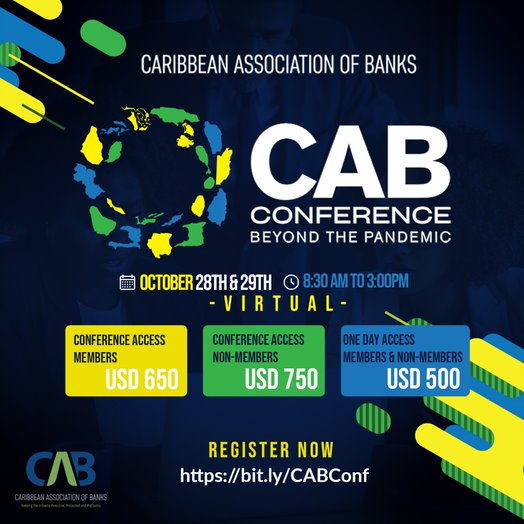𝐑𝐄𝐆𝐈𝐒𝐓𝐄𝐑 𝐓𝐎𝐃𝐀𝐘!

Caribbean bankers, financial services professionals, service providers, and regulators are signing up for CAB Conference 2021, and our Governance + AML Training.

Our Conference website is now LIVE! 👉🏿 cab-inc.com/about-us/annua…