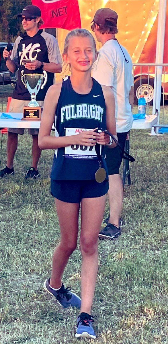 lance_odaniel's tweet photo. Congrats to @EverlyODaniel on winning the Bentonville Cross Country City Championship tonight!  She’s put in a lot of hard work and really pushed herself since deciding to run XC this summer. Very proud! https://t.co/1ArVDu8N8K