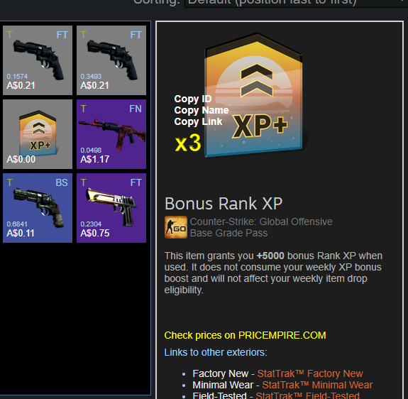 Kizzerato's tweet photo. @TDM_Jesus Noticed with the new Operation that previously acquired XP boosts have also had the respective icons changed to that of the Riptide design. Small bummer for those trying to keep these as 'unobtainable' items between each operation https://t.co/rf55fYg3vn