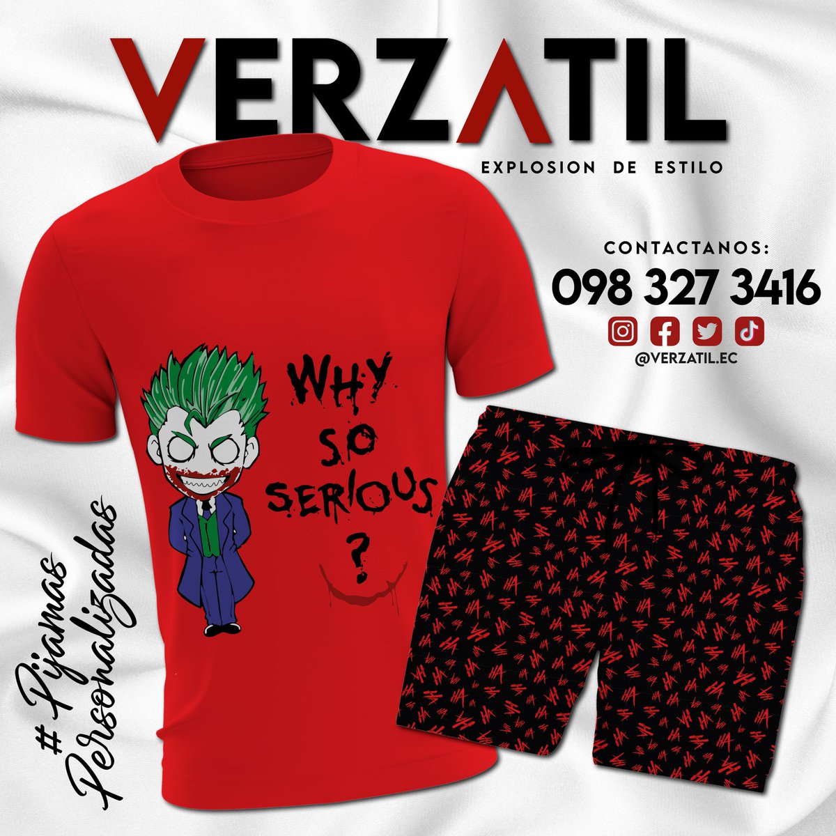 VerzatilEc's tweet photo. Pijamas totalmente sublimadas y personalizadas!✨ 
Diseños únicos e inigualables para ti 👚👗👙

📱 098 327 3416 📱

#pijama #design #model #outfit #style #me #fashion #beauty #beautiful #cute #pretty #verzatil #explosiondeestilo #estilo #viral #moda #modaparati #picoftheday #art https://t.co/6AcIR2ZCMJ