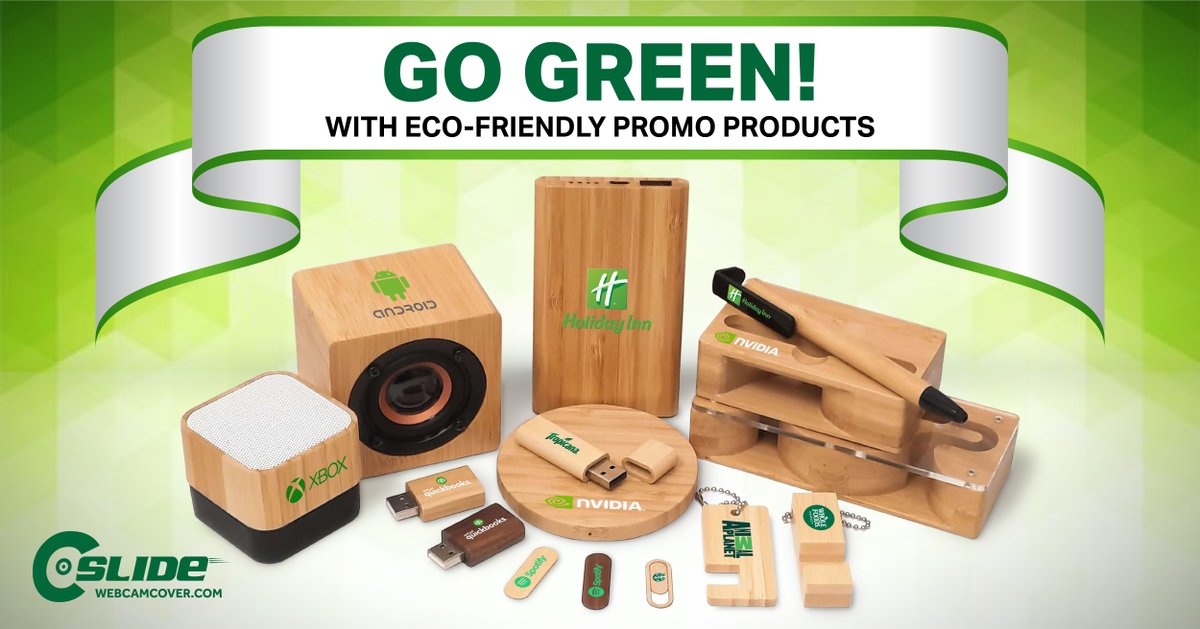 WebcamCovers's tweet photo. Go Green with our wide selection of eco-friendly products!
Custom packaging available for all products.
Click the link for details:
https://t.co/nsYxxwWK7U
#cslide #promotionalproducts #brandedtechproducts #ecofreindly #webcamcover #promopen #bluetoothspeaker #powerbank #gogreen https://t.co/gW8lh9eU3V