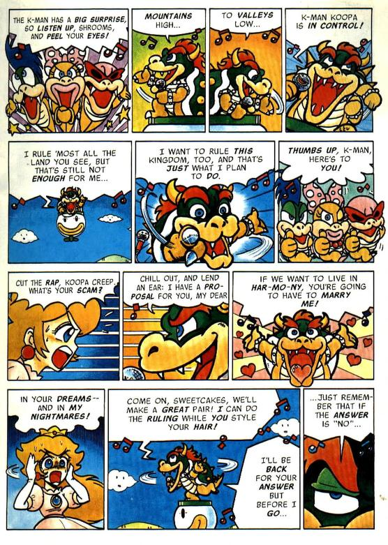 YO BOWSER RAPPED IN ONE OF THE  MARIO COMICS 