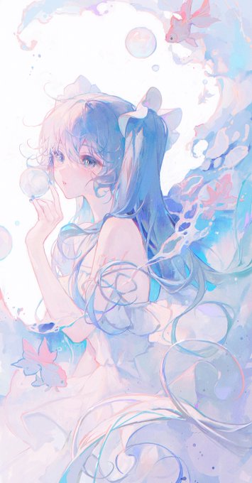 「青い眼 ドレス」のTwitter画像/イラスト(人気順)