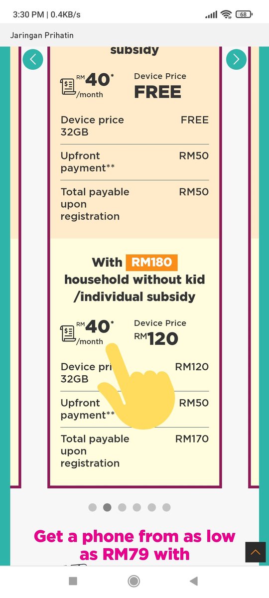 shahboy83's tweet photo. @Afirhuls Salam.. aku ni ada masalah untuk faham antara rm35/40 monthly tu.. boleh jelaskan tak? Adakah lepas beli fon guna jaringan prihatin kita still kena bayar rm35/40 sebulan? https://t.co/9xmm6QcKuC