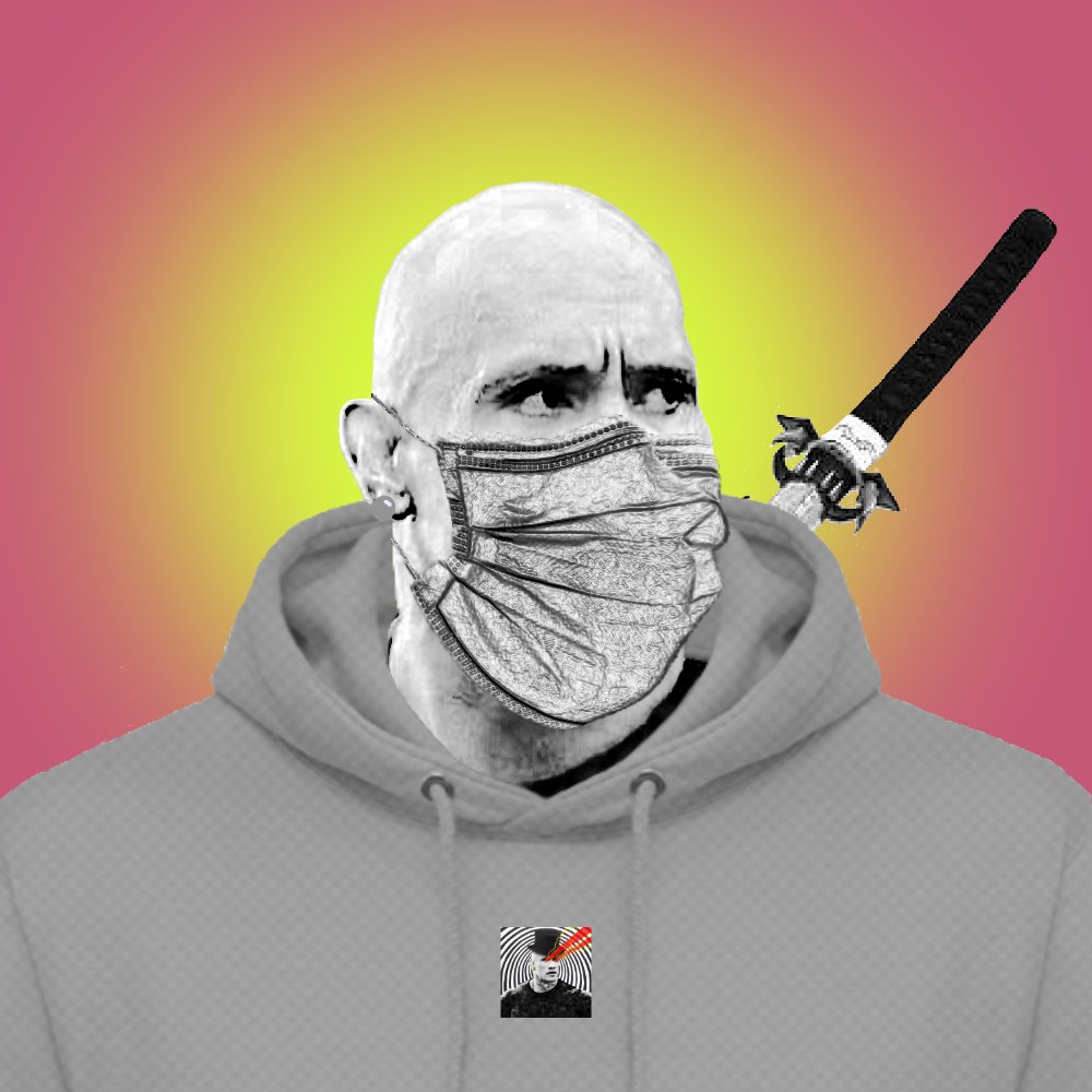 ethRocks_'s tweet image. Mask up, Sword on.