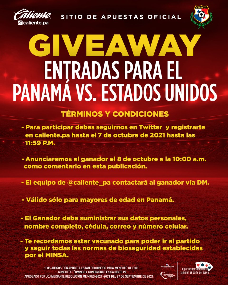 Demuestra que eres el MÁS FAN DE LA SELE en los ESTADIOS y GANA entradas para el partido, escogeremos los 10 más fanáticos

1 - Síguenos, dale LIKE y RT
2- Contesta este tuit demostrando por qué eres el más FAN de la Sele en los estadios con foto/video y el HT #CalienteConLaSele