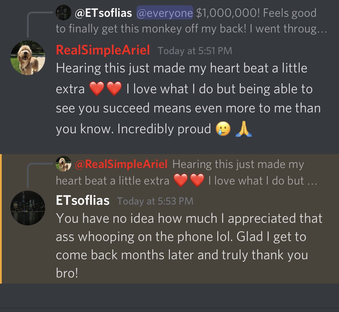 RealSimpleAriel's tweet photo. Seeing this just made my year ❤️ this is perseverance at its finest. I love helping anyway I can. And if you get me on the phone I will hit you with the cold hard truth and sometimes it hurts but often times it’ll make you a monster. #fillthepot https://t.co/KwUU02My4k