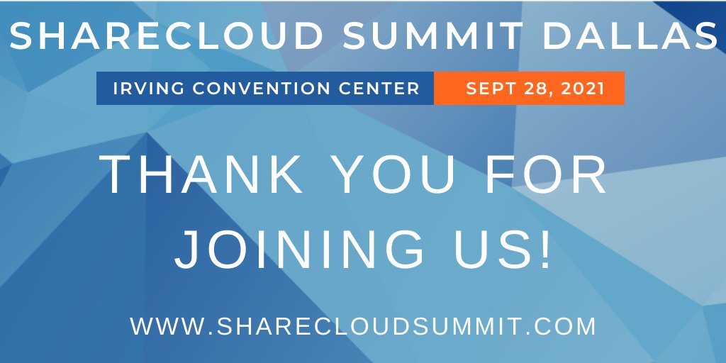 ShareCloudDFW's tweet photo. Thank you everyone for coming out and being a part of ShareCloud Summit Dallas, we appreciate you all!  https://t.co/shxXfXKaOC #InnoTech #InnoTechDFW #ShareCloudDFW https://t.co/CQl38SOnNJ