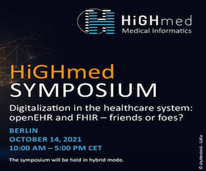 ramaduro's tweet photo. openEHR and FHIR – Fiends or Foes? - HIGHmed Symposium 2021 https://t.co/srvW9qVgCC #openEHR #FHIR #health IT #OpenHealth #OpenSource #EHR #EMR #openplatform #HiGHmed #eHealth #digitalhealth https://t.co/M5p9CSlPmE