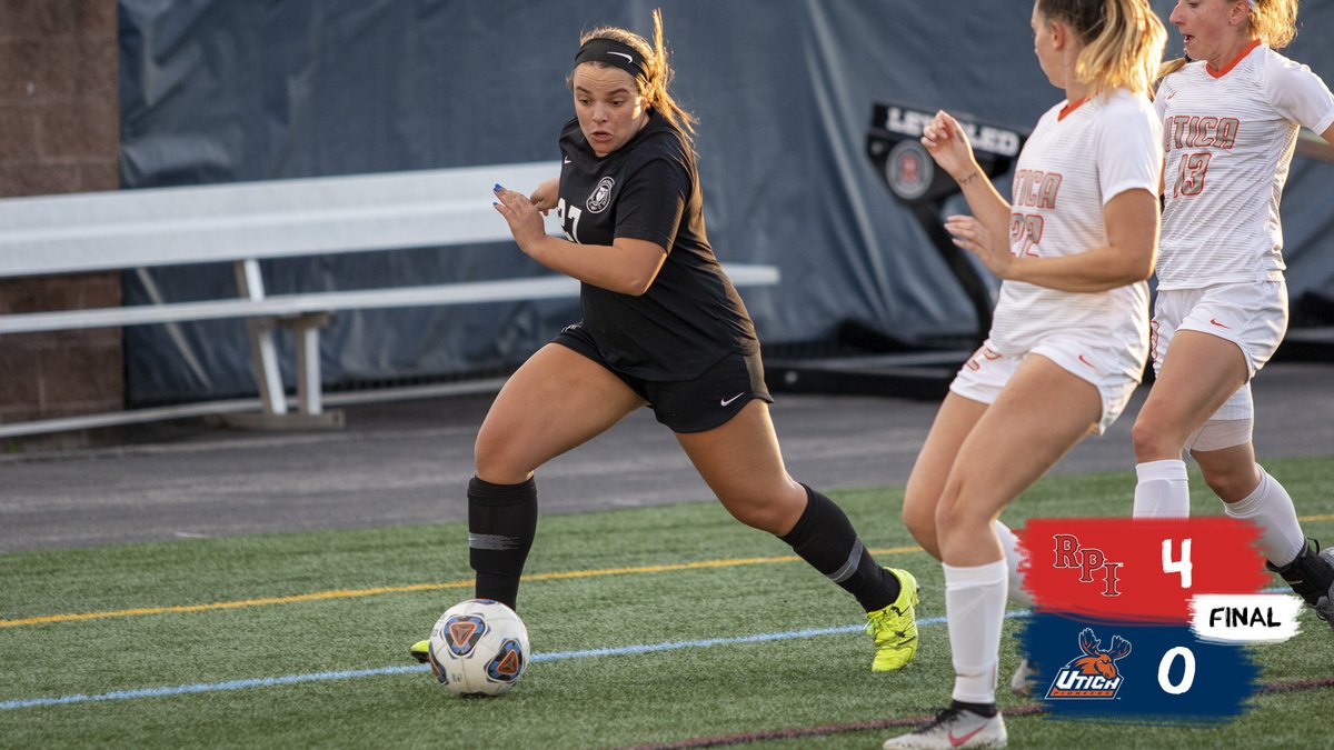 RPIAthletics's tweet image. .@RPIWS (4-1-3) shuts out Utica, 4-0, behind goals from Worden, Wisnom, Nambiar and Mecca! Skelding saves four between the sticks.

#RPIWS | #d3soccer