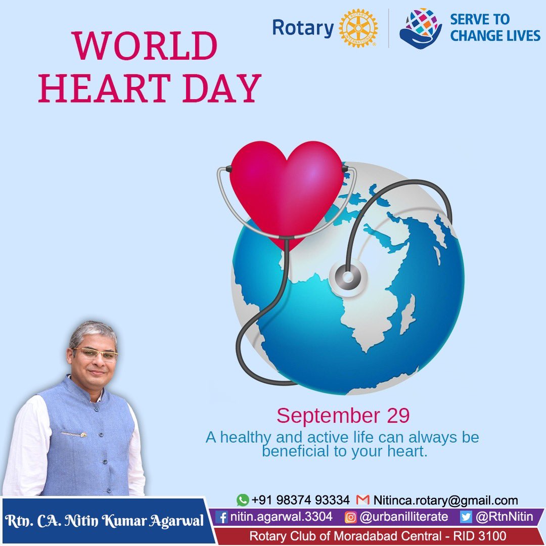 RtnNitin's tweet photo. On this #WorldHeartDay Let us #defeatDiabetes by participating in #OneNationOneDayOneMillion Tests.
#TogetherWeCan
#Rotary #RotaryIndia #PeopleOfAction #Rotarian #Moradabad #RID3100 #RCMC #Heart #BloodSugar #BloodTest
@Rssdi_official @Rotary https://t.co/FqDw5UV1qF