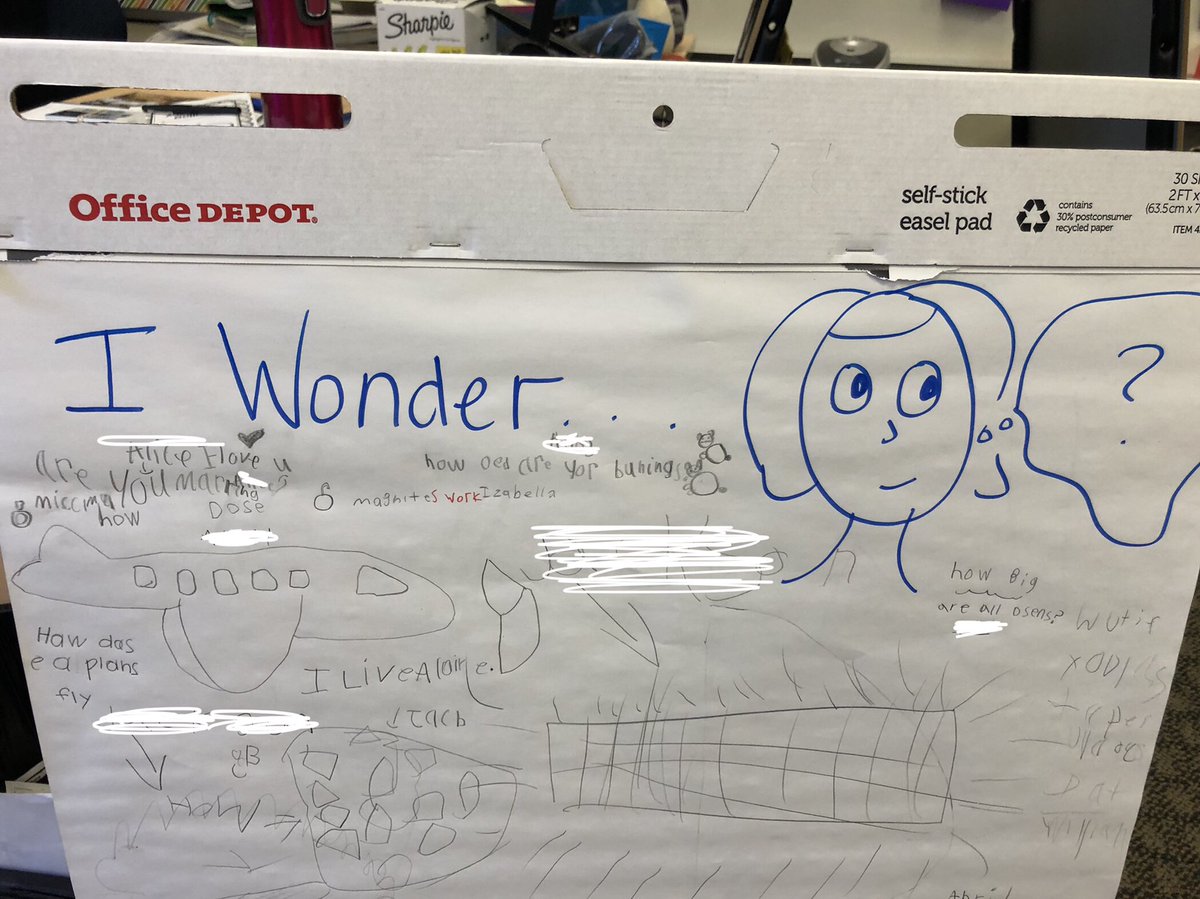 preemieparent's tweet image. My students like to ask a lot of questions - which I love. Sometimes we can’t get to them right away so I created an I Wonder parking space. Students can write or draw what they want to know so we can answer them later. #curiousstudents