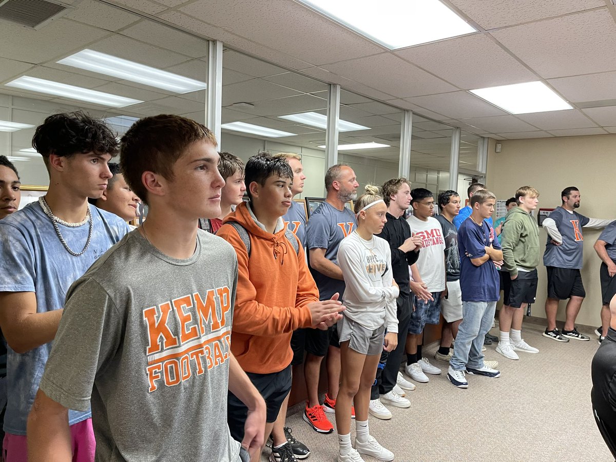 What an awesome thing to witness as one of our own @paul_ebbert03 is recognized at tonight’s school board meeting as student of the month and all of his teammates and coaches are there to support him! @CoachJStephens #RAFTT #stingemjackets