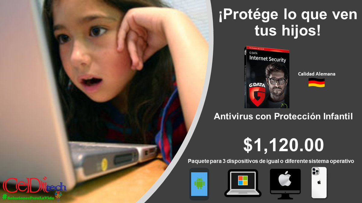 Ceditechmx's tweet image. CeDitech y GData Antivirus #UnidosPorLaSeguridad