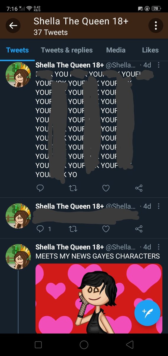 RedAddict5's tweet image. Are you kidding me!? Shella Pals, looks like she speaks vulgar language! How the heck are you going to be bad?

Like and RT if you report @ShellaPals!