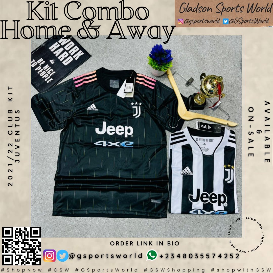 GSportsWorld's tweet photo. 🚨HOME &amp; AWAY KIT COMBO: JUVENTUS  F.C.⚫⚪

#shopnow - 21/22 Season Jerseys 
Available &amp; On-Sale at Gladson Sports World @gsportsworld @gladsonsportsworld 

To Purchase, Visit GSW Website -
🌐 https://t.co/tIlMpnbLO7  OR
 Send a DM
📞 08035574252
💬 https://t.co/vaJxqR7NM7
#ucl https://t.co/lT6jI71QkX