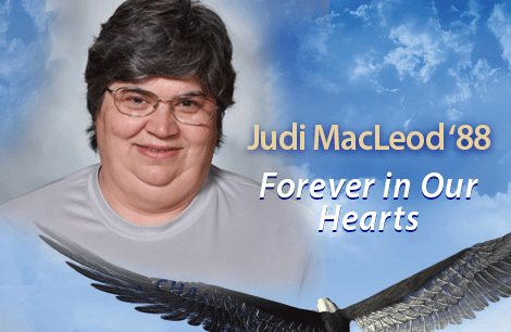 cjeagles's tweet photo. Judi MacLeod ‘88, director of the Cuvilly program, died peacefully this afternoon as a result of a cardiac incident she experienced last week.

Comforted by our faith in Jesus Christ and the promise of the resurrection, we are called now more than ever to #BeCompassionCJ. https://t.co/aVPyuHGOC4
