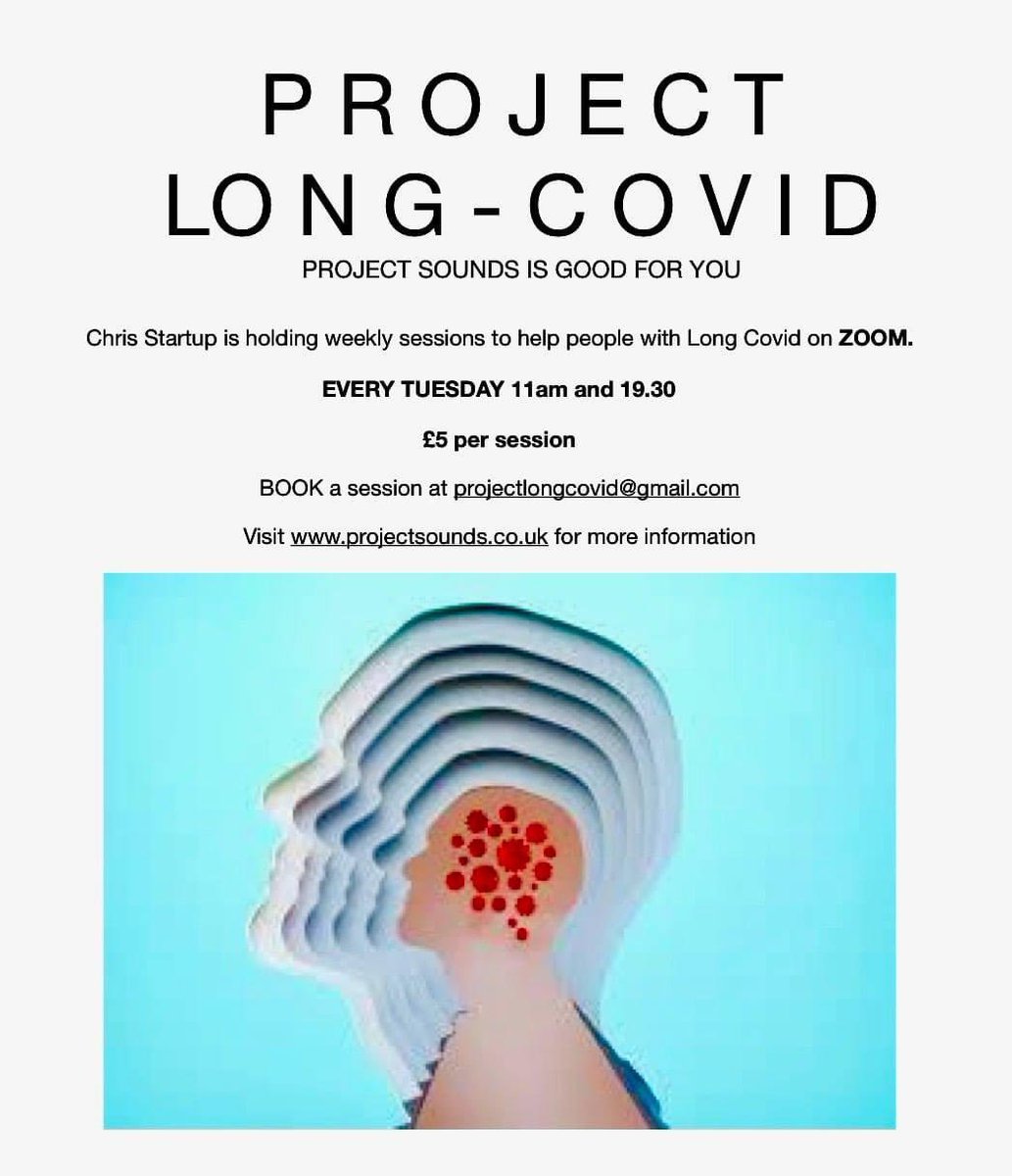 Anyone affected by #LongCovid looking for a #boost in their #Wellbeing as well as finding #support and #longcovidrecovery strategies… This could be the place for you… 
Try ▶️ Love ▶️ Share
Visit projectsounds.co.uk or email projectlongcovid@gmail.com