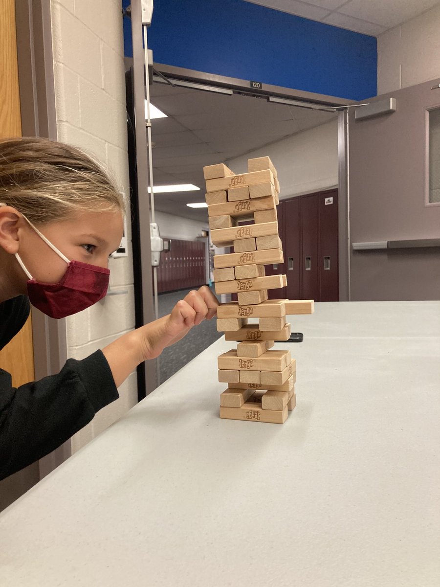 Curriculum nights are for...impromptu games of Jenga! ⁦<a href="/WestIrondequoit/">West Irondequoit CSD</a>⁩ ⁦<a href="/kcrossett3/">Katie</a>⁩
