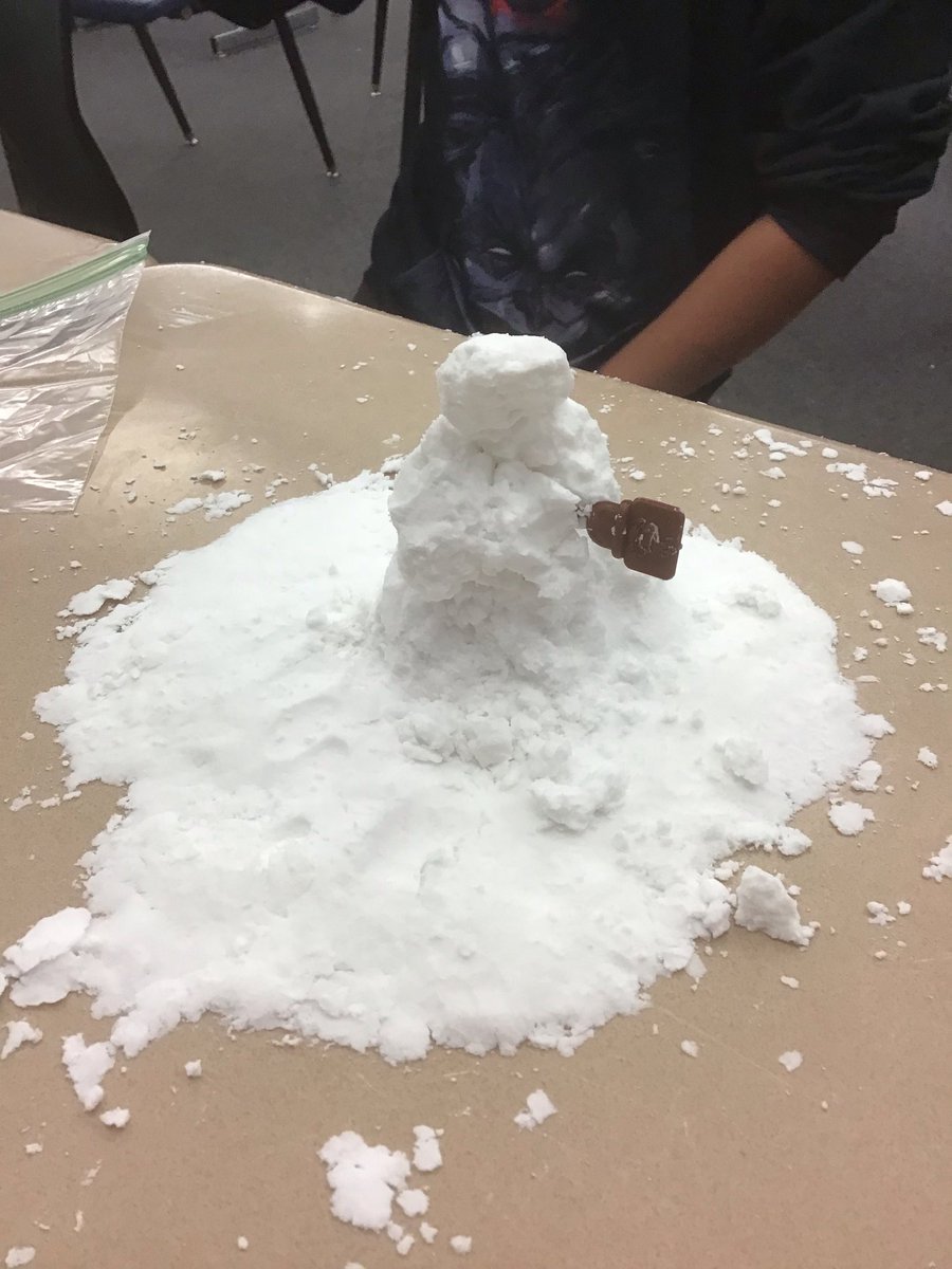 My 7th graders took our novel The Barren Grounds by  David Robertson to a hands on experience!! Making snow...maybe the "fisher" will appear in our classroom! #GRA2021 <a href="/BTMSeagles/">Buddy Taylor Middle School</a>