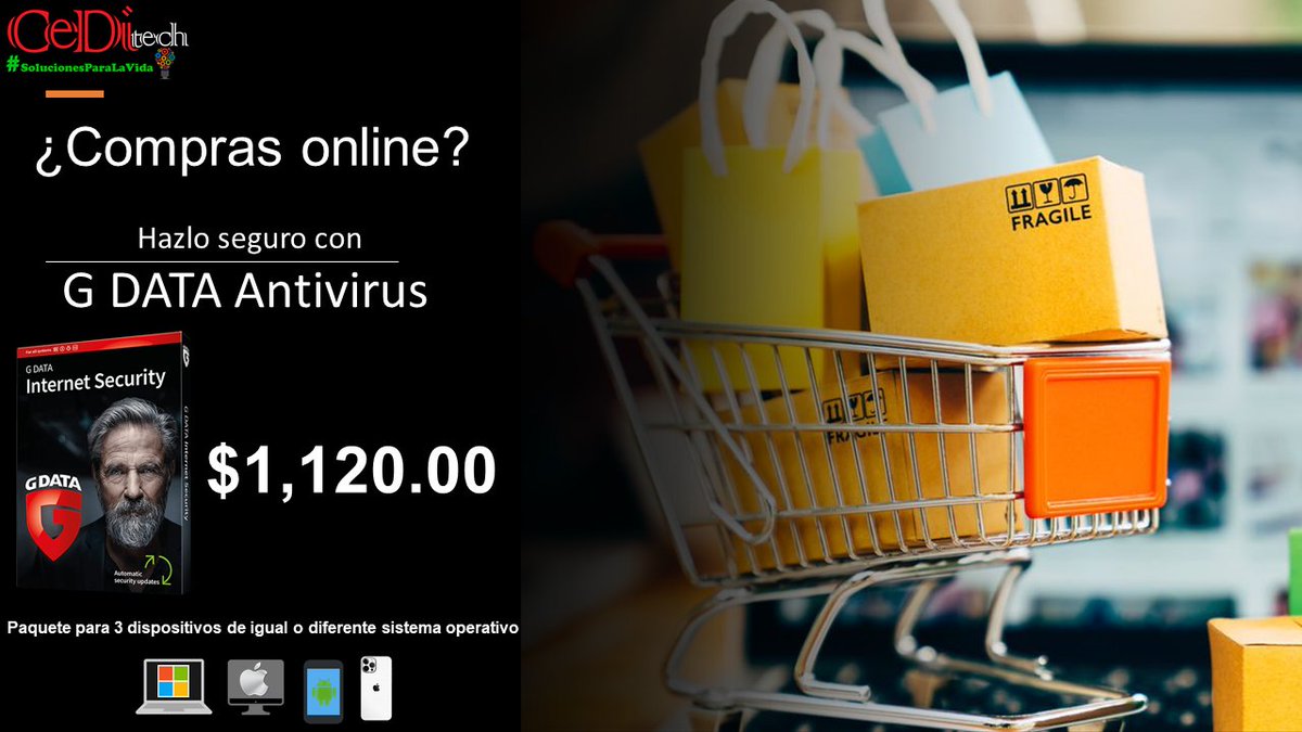 Ceditechmx's tweet image. CeDitech y GData Antivirus #UnidosPorLaSeguridad